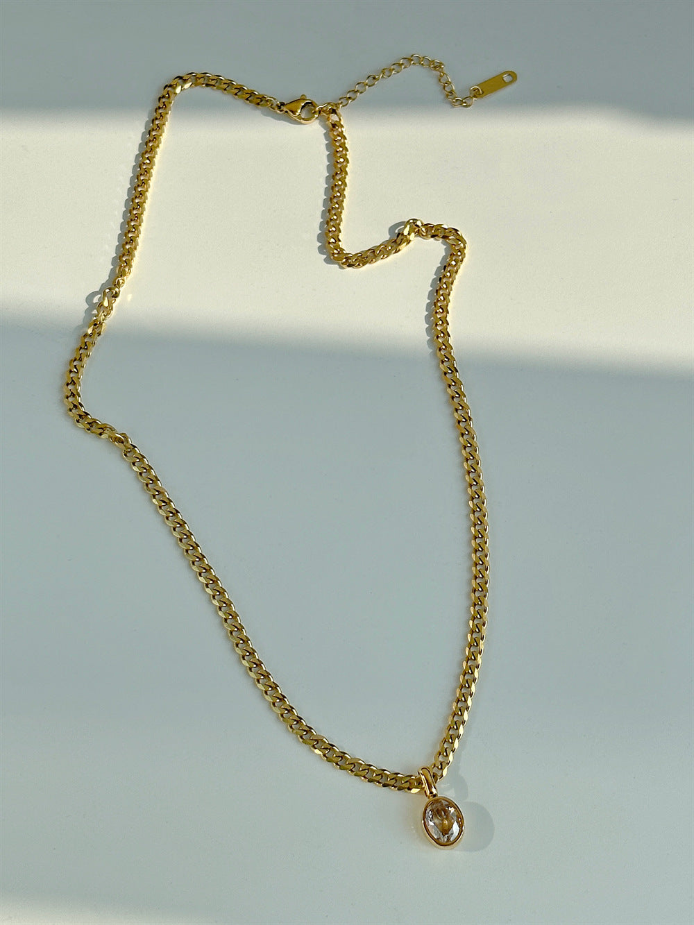 Amber Oval Necklace