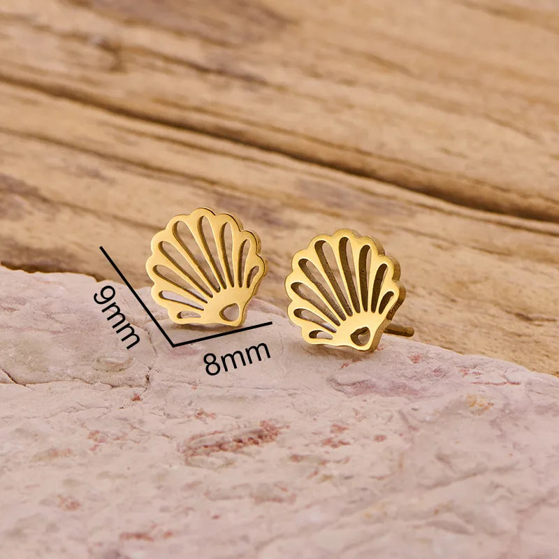 Small Shells Studs