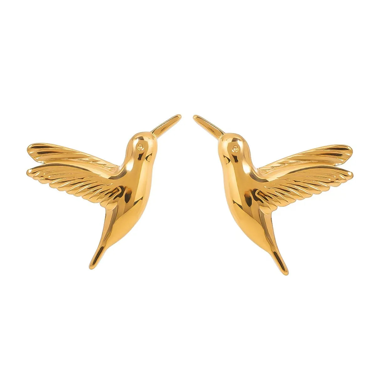 Gold Birds Studs