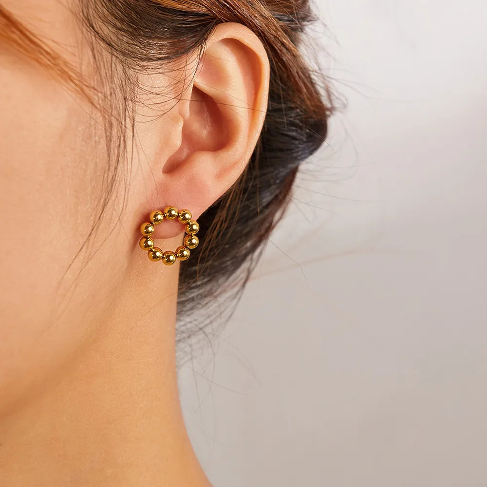 Studs Círculos Dorados