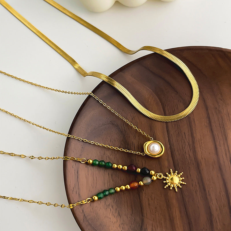 Golden Soleil Necklace Set