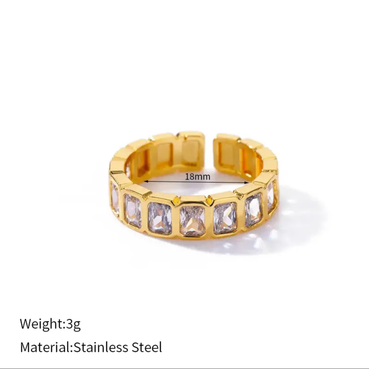Luxe Prism open ring
