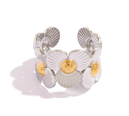 Flower Cuff Ring