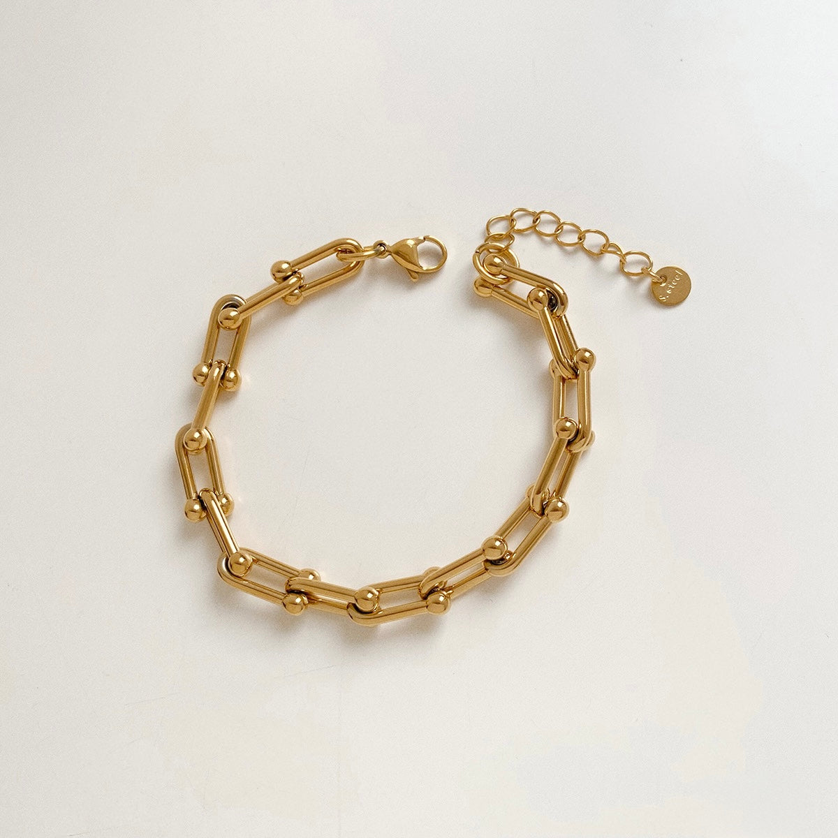 Modern Link Gold Bracelet