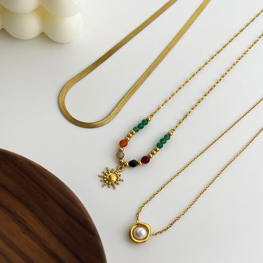 Golden Soleil Necklace Set