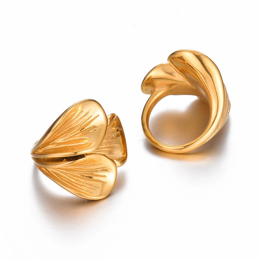 Flower Leaves Ring